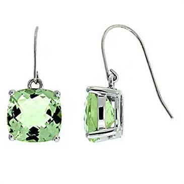 Prima Green Amethyst Earrings