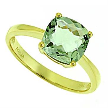 Prima Green Amethyst Ring