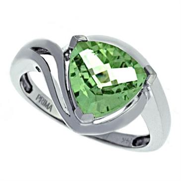 Prima Green Amethyst Ring