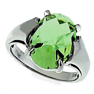 Prima Green Amethyst Ring