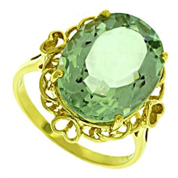 Prima Green Amethyst Ring