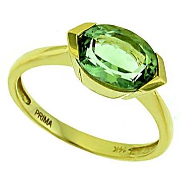 Prima Green Amethyst Ring