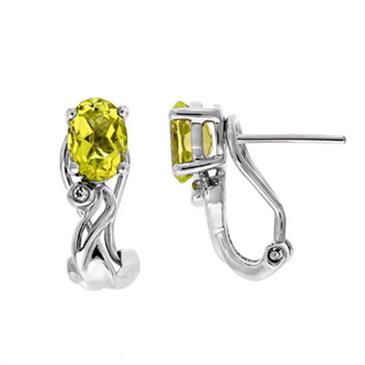 Prima Lemon Quartz & Diamond Earrings