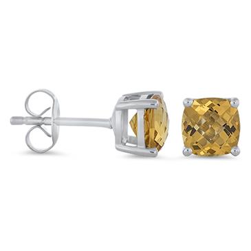 Prima Madera Citrine Studs