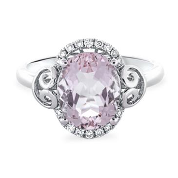 Prima Morganite & Diamond Ring