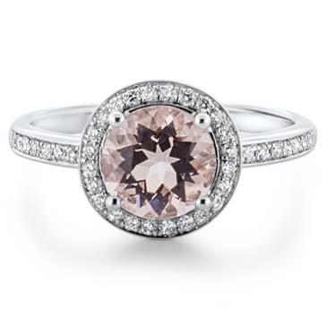 Prima Morganite & Diamond Ring