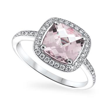 Prima Morganite & Diamond Ring