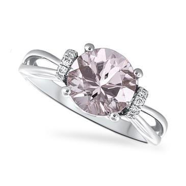 Prima Morganite & Diamond Ring