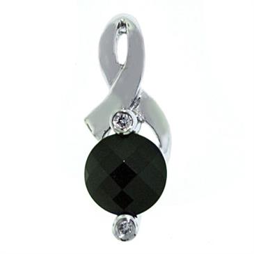 Prima Onyx & Diamond Pendant