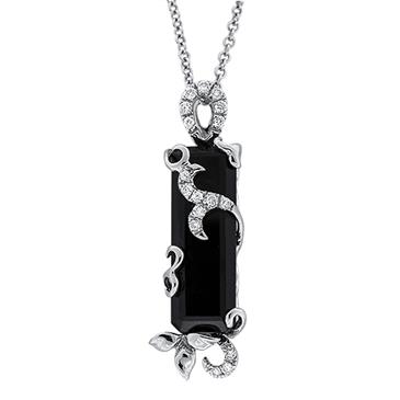 Prima Onyx & Diamond Pendant