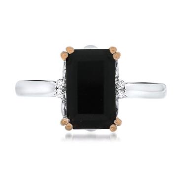 Prima Onyx & Diamond Ring