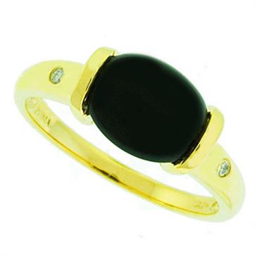 Prima Onyx & Diamond Ring