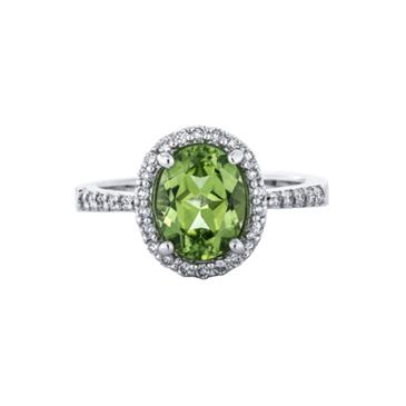 Prima Peridot & Diamond Ring 