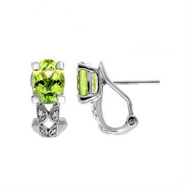 Prima Peridot & Diamond Earrings