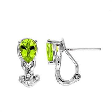 Prima Peridot & Diamond Earrings