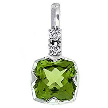 Prima Peridot & Diamond Pendant