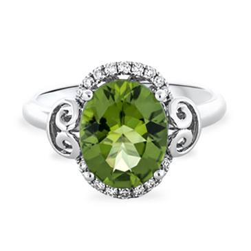 Prima Peridot & Diamond Ring