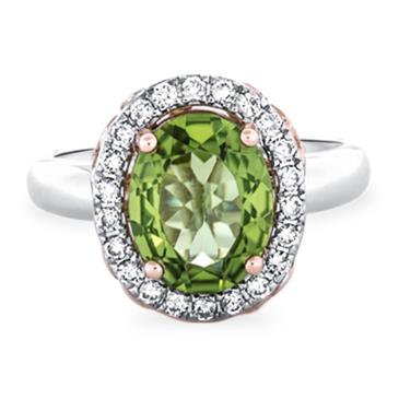 Prima Peridot & Diamond Ring