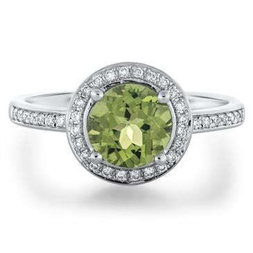 Prima Peridot & Diamond Ring