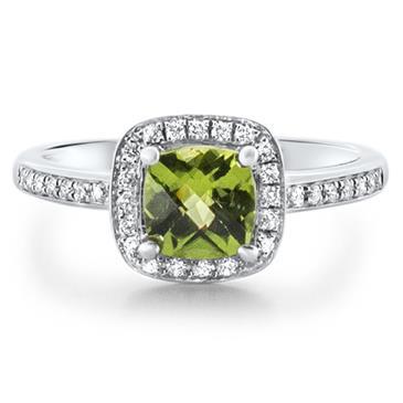 Prima Peridot & Diamond Ring