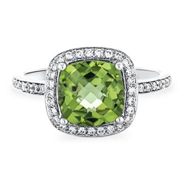 Prima Peridot & Diamond Ring