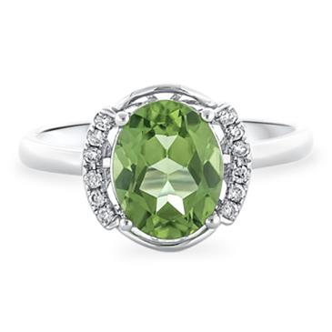 Prima Peridot & Diamond Ring