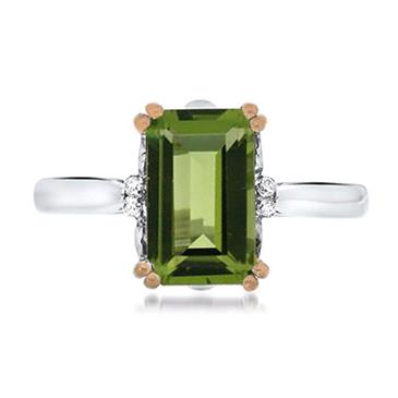 Prima Peridot & Diamond Ring