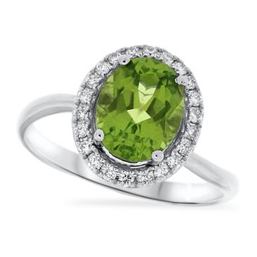 Prima Peridot & Diamond Ring