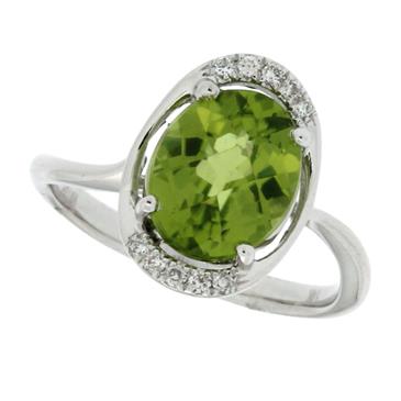 Prima Peridot & Diamond Ring