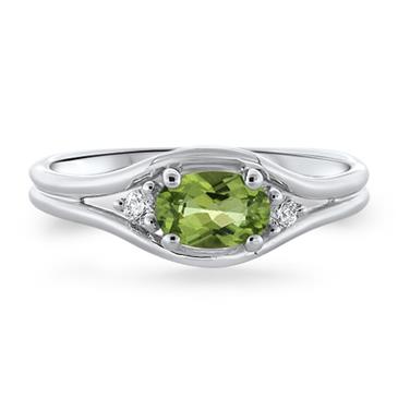 Prima Peridot & Diamond Ring