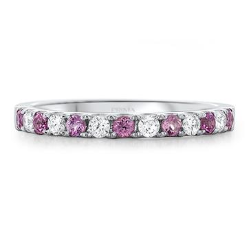 Prima Pink Sapphire & Diamond Ring