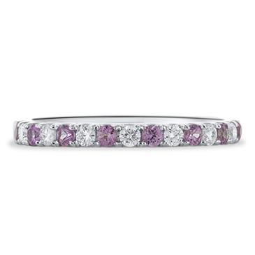 Prima Pink Sapphire & Diamond Ring