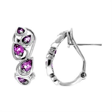 Prima Pink Tourmaline Earrings