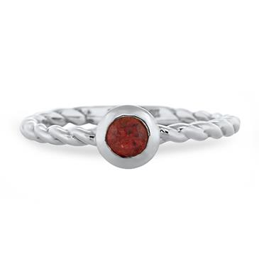 Prima Red Sapphire Ring