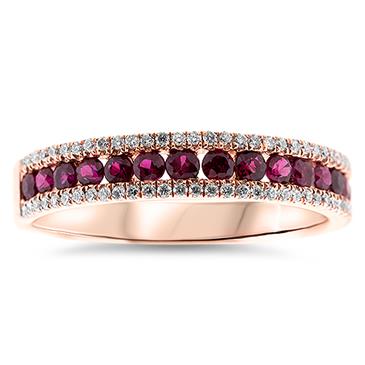 Prima Ruby and Diamond Ring