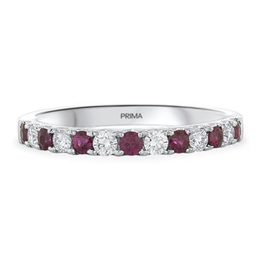 Prima Ruby & Diamond Band