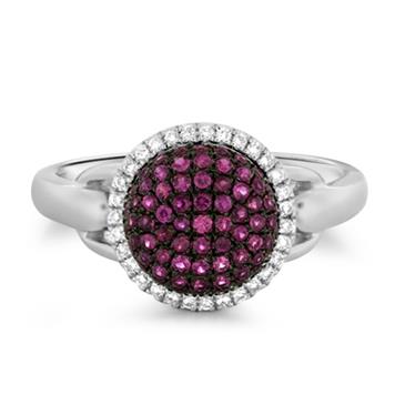 Prima Ruby & Diamond Dome Ring