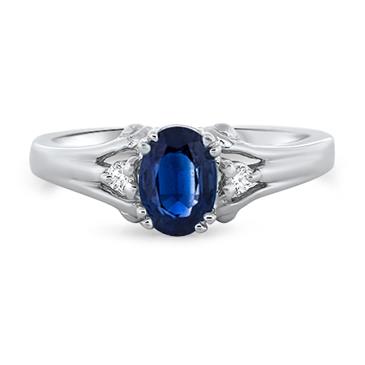 Prima Sapphire and Diamond Ring