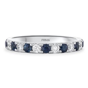 Prima Sapphire & Diamond Band