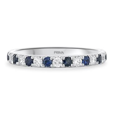 Prima Sapphire & Diamond Band