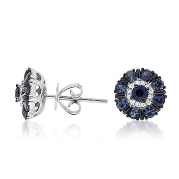 Prima Sapphire & Diamond Earring