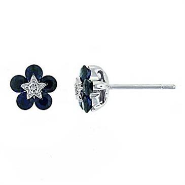 Prima Sapphire & Diamond Earrings