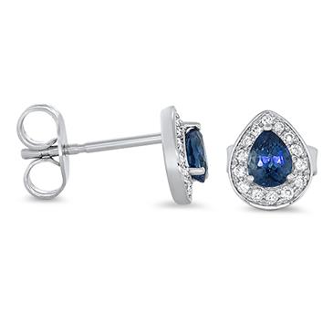 Prima Sapphire & Diamond Earrings