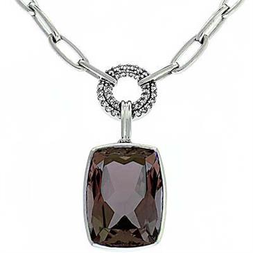 Prima Smokey Quartz & Diamond Necklace