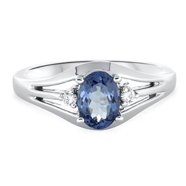 Prima Tanzanite & Diamond Ring