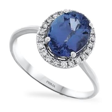 Prima Tanzanite & Diamond Ring