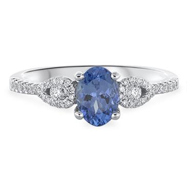 Prima Tanzanite & Diamond Ring