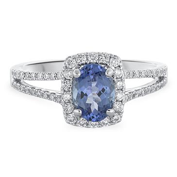 Prima Tanzanite & Diamond Ring