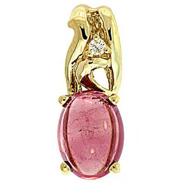 Prima Tourmaline & Diamond Pendant