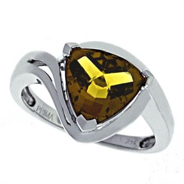 Prima Whiskey Quartz Ring